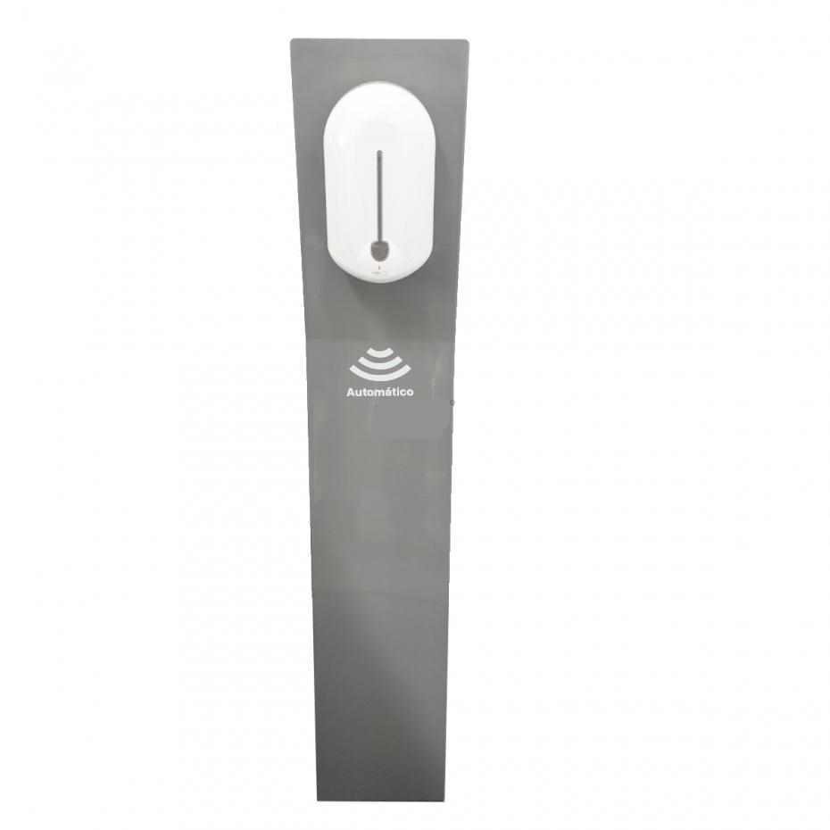 DISPENSADOR AUTOMÁTICO ÁLCOOL GEL COM SUPORTE DE CHÃO