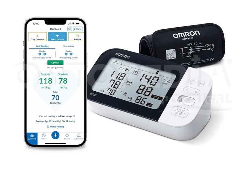 MEDIDOR DE TENSÃO ARTERIAL OMRON M7 Intelli